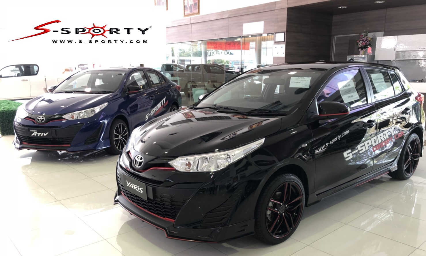 สเกิตร์Toyota Yaris 5ประตู ชุดแต่งรถยนต์ สเกิตร์ สปอยเลอร์ 