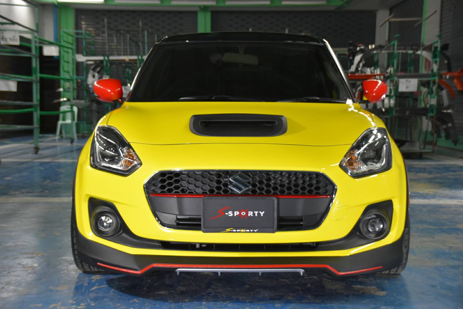 NEW Suzuki swift 2018ชุดแต่งสเกิตร์ สปอยเลอร์ S-SPORTY