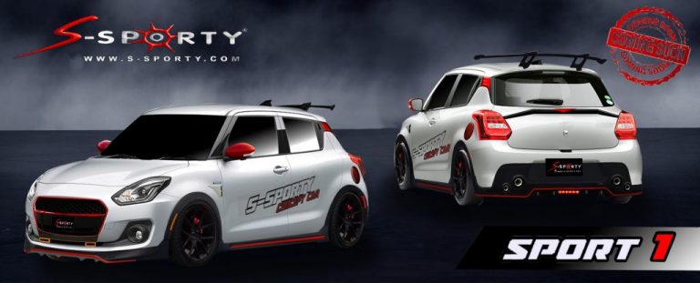 ชุดแต่งรถยนต์ค่ายsuzuki swift สเกิตร์รอบคัน สปอยเลอร์ปี2018