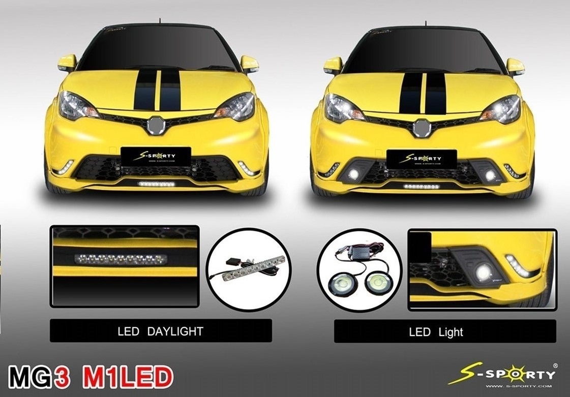 MG3 ชุดแต่งรถยนต์ สเกิตร์รอบคัน M1LED