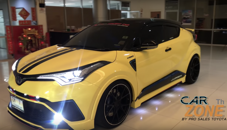 ชุดแต่งCHR และ YARIS สีเหลืองตกแต่ง