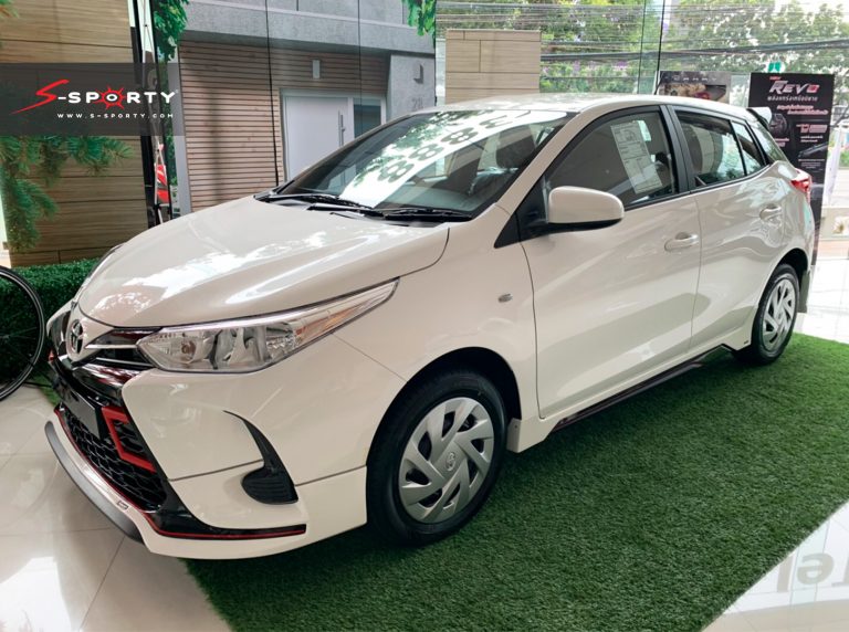 TOYATA YARIS 2020 ใหม่ สีขาวรุ่น Entry ชุดแต่ง SPORT