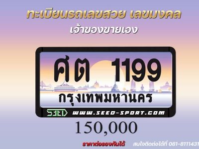 ป้ายทะเบียนกราฟฟิก เลขสวย(ศต 1199 )